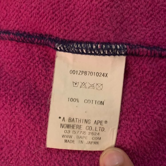 Bape Split Shark Hoodie Blue/Purple Camo - Picture 6 of 12